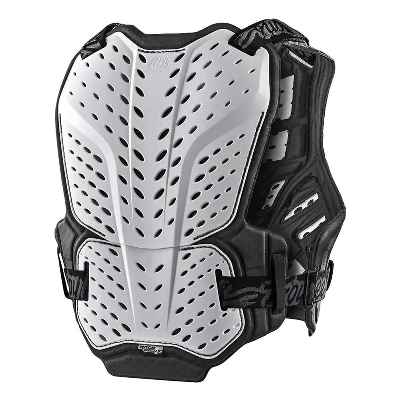 Troy Lee Designs Rockfight Youth Chest Protector - White-1